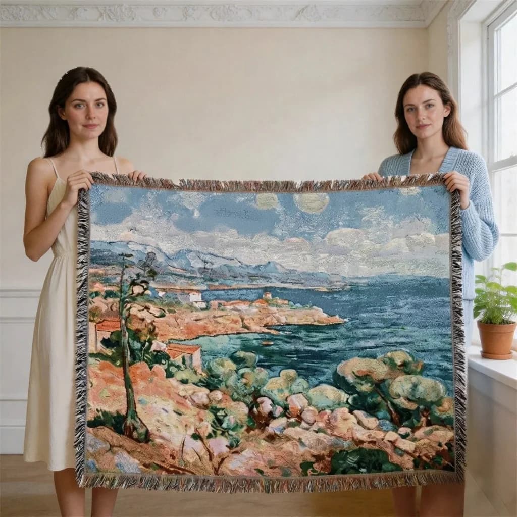 Tkana tapiserija v Van Goghovem slogu za sofa ali steno