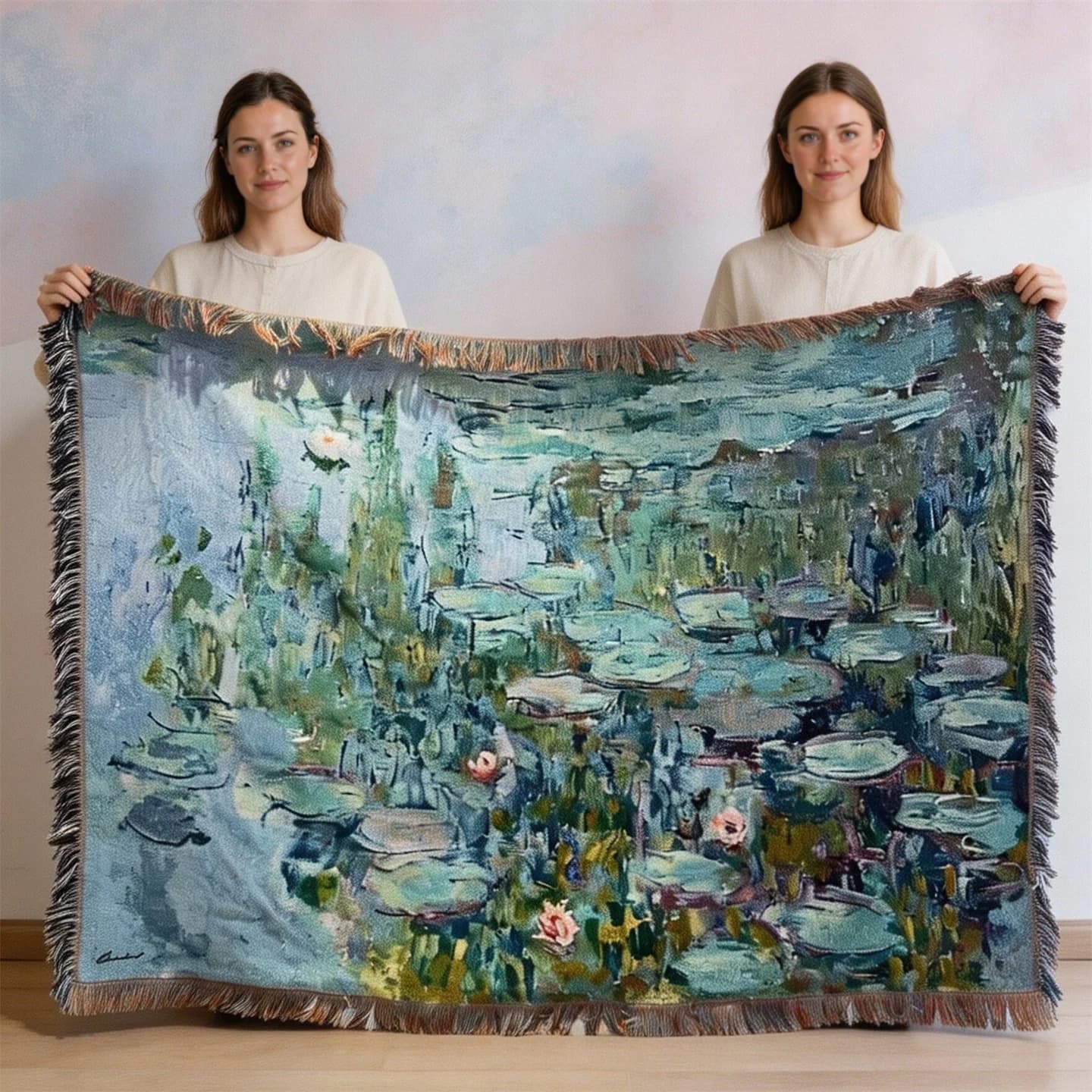 Tapestry metalka v slogu oljne slike za dekoracijo kavča ali stene